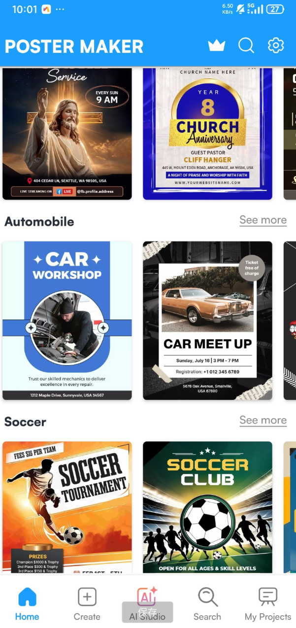 海报制作器-图形设计-图片编辑器-传单，广告和横幅编辑