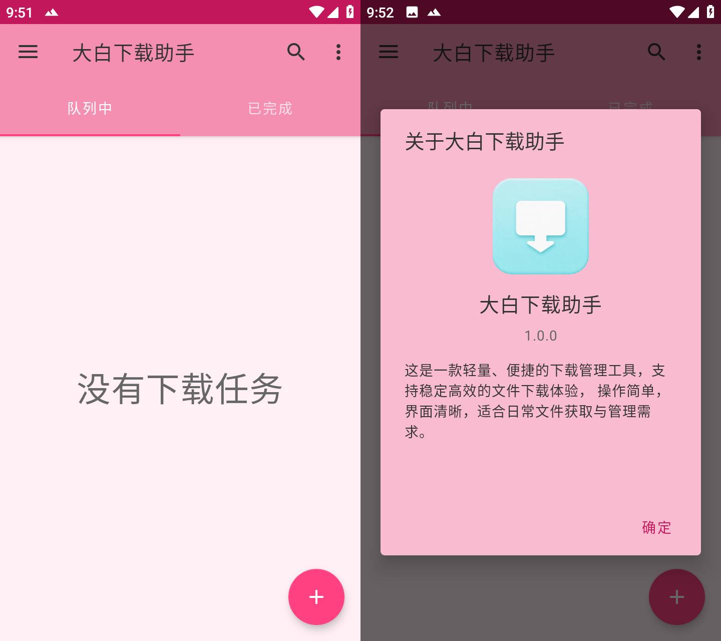 大白下载助手 v1.0.0 轻量便捷文件下载管理工具