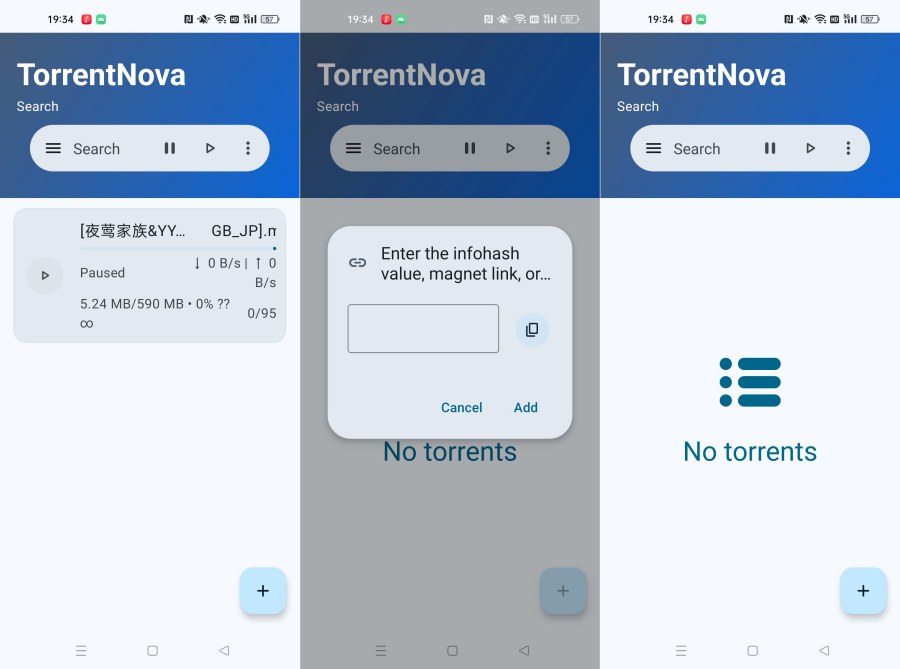 TorrentNova磁力种子下载器:真正不限速!