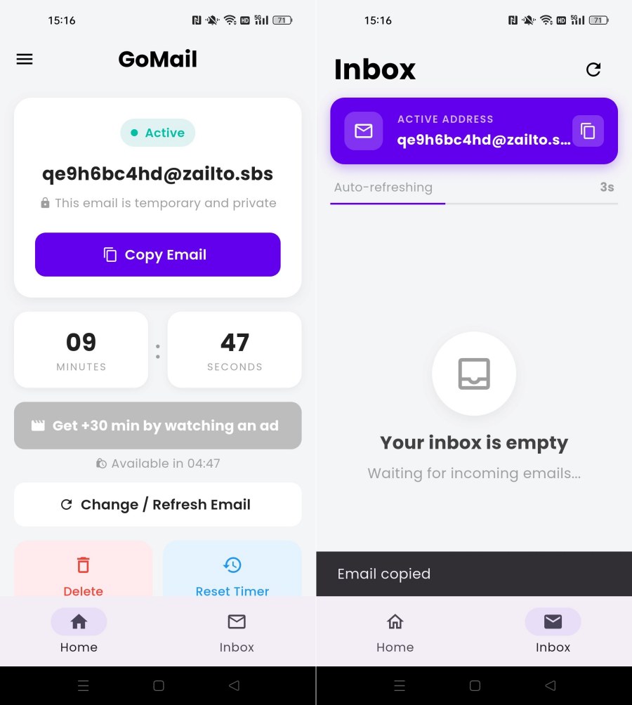‌GoMail 1.0.5破解版 &amp;#8211; 纯净无广告，无限虚拟邮箱免注册！‌