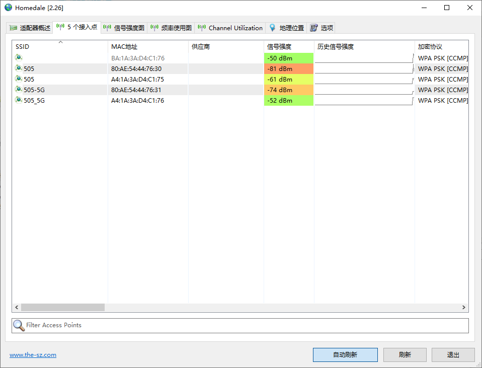 Homedale(Wi-Fi网络监控软件) v2.27 中文绿色版