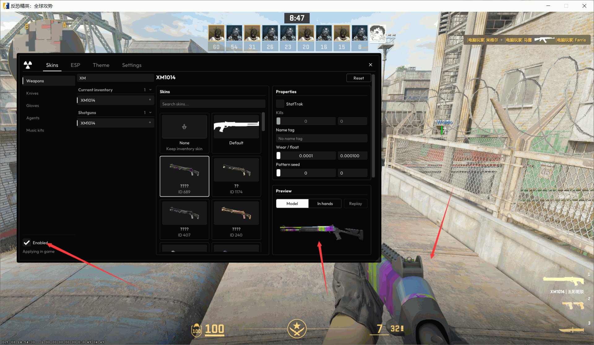 CS2·内部换肤透视辅助 v1.2