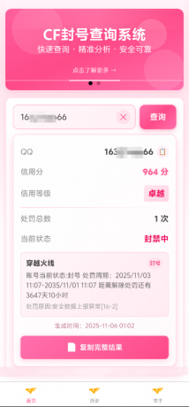 CF封号查询助手V1.0-颜夕资源网-第20张图片 CF封号查询助手V1.0