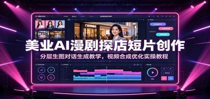 美业AI漫剧探店短片创作:分层生图对话生成教学,视频合成优化实操教程-颜夕资源网-第19张图片 美业AI漫剧探店短片创作:分层生图对话生成教学,视频合成优化实操教程