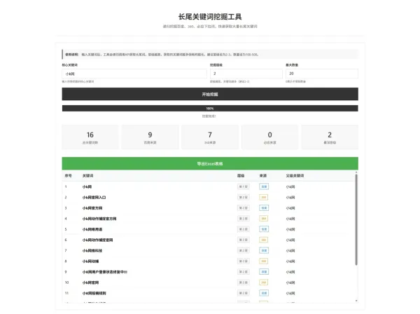 SEO关键词长尾词优化工具网页源码-颜夕资源网-第17张图片 SEO关键词长尾词优化工具网页源码