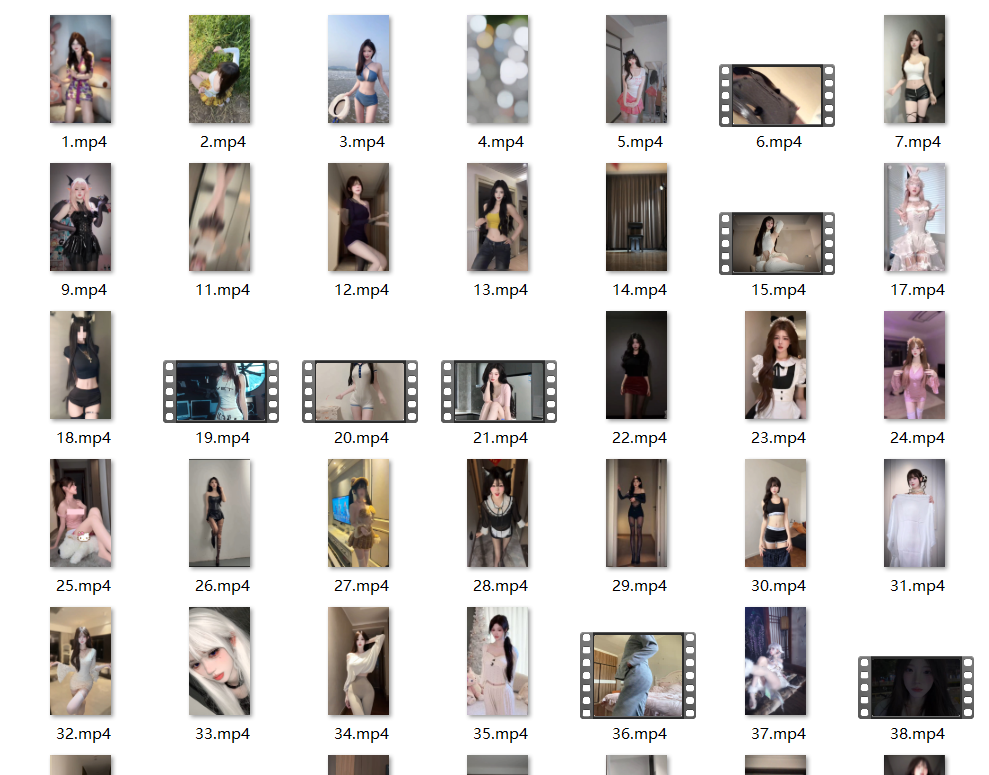 600部 精选美女舞蹈视频素材合集