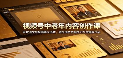 视频号中老年内容创作课:专攻图文与视频两大形式,依托选材文案技巧打造爆款作品-颜夕资源网-第19张图片 视频号中老年内容创作课:专攻图文与视频两大形式,依托选材文案技巧打造爆款作品
