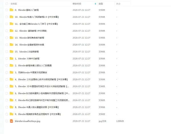 Blender建模全套教程+安装包+插件,小白也能轻松上手-颜夕资源网-第20张图片 Blender建模全套教程+安装包+插件,小白也能轻松上手