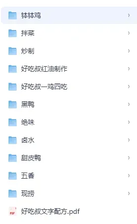 【全套卤肉熟食配方】，感兴趣的可以看看