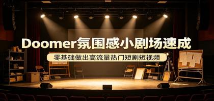 Doomer氛围感小剧场速成，零基础做出高流量热门短剧短视频