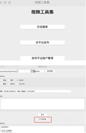 一键搬运支持多平台同步发布(TikTok、抖音、快手、油管、小红书、B站等-颜夕资源网-第17张图片 一键搬运支持多平台同步发布(TikTok、抖音、快手、油管、小红书、B站等