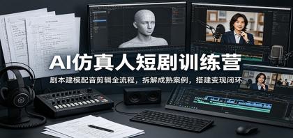 AI仿真人短剧训练营:剧本建模配音剪辑全流程,拆解成熟案例,搭建变现闭环-颜夕资源网-第19张图片 AI仿真人短剧训练营:剧本建模配音剪辑全流程,拆解成熟案例,搭建变现闭环