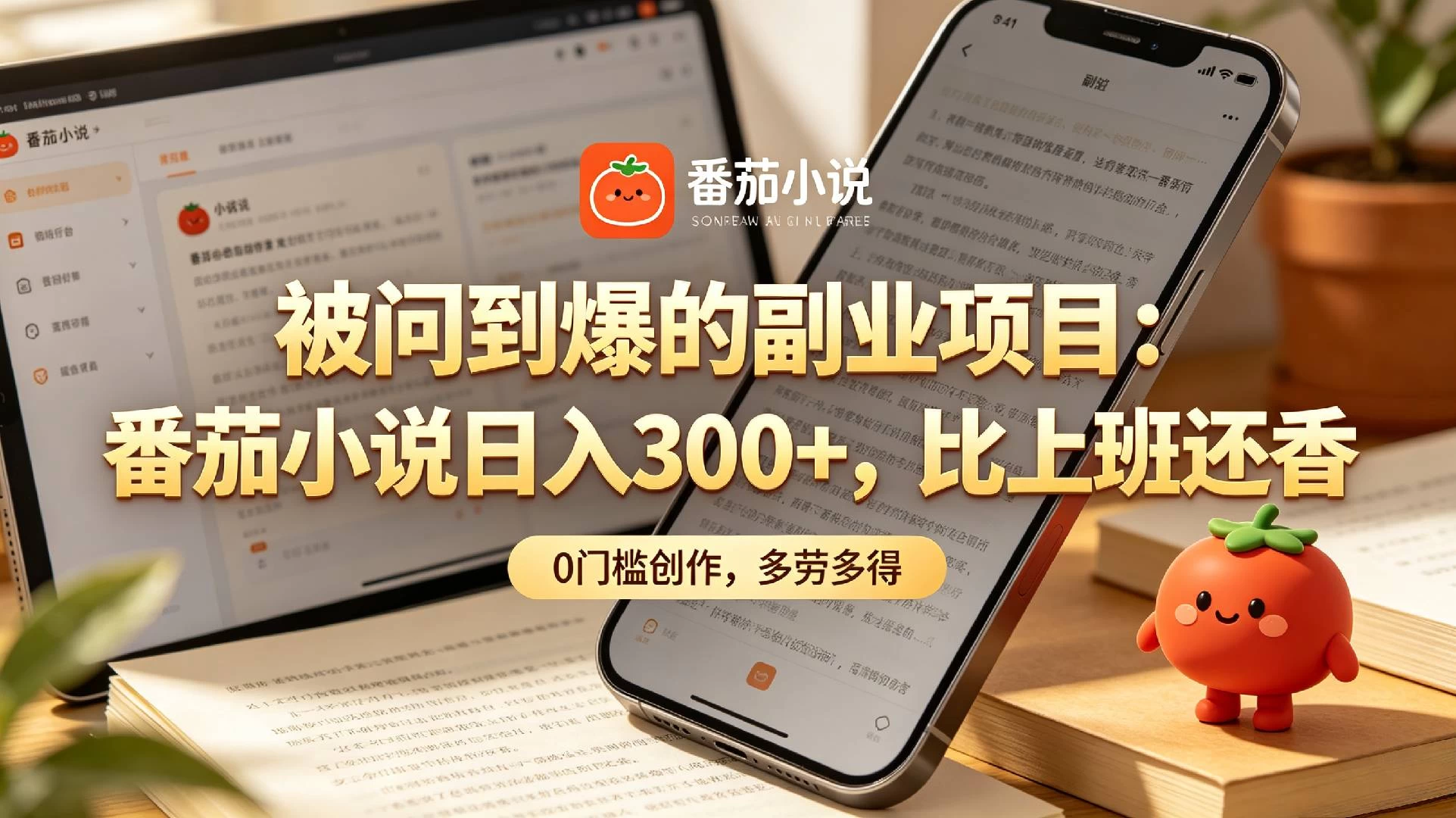 家人们!终于找到不用动脑子的副业了,番茄小说日入 300+-颜夕资源网-第18张图片 家人们!终于找到不用动脑子的副业了,番茄小说日入 300+