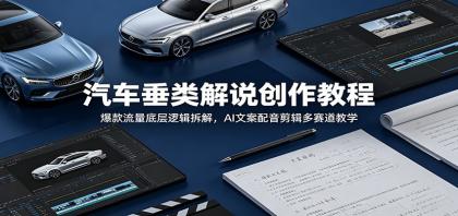 汽车垂类解说创作教程:爆款流量底层逻辑拆解,AI文案配音剪辑多赛道教学-颜夕资源网-第19张图片 汽车垂类解说创作教程:爆款流量底层逻辑拆解,AI文案配音剪辑多赛道教学