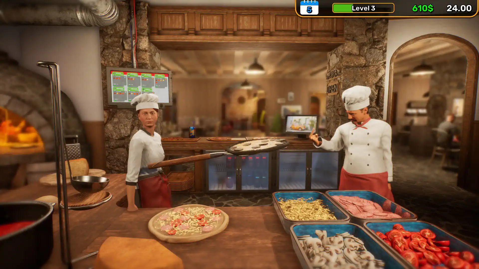 披萨屋模拟器/Pizza House Simulator
