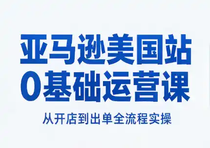 亚马逊美国站0基础运营课