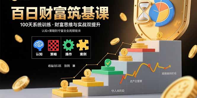 百日财富筑基课:认知+策略+实操+案例拆解 实现从创富到守富全周期能力