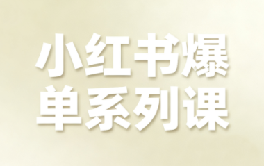 尼采老师·小红书爆单系列课