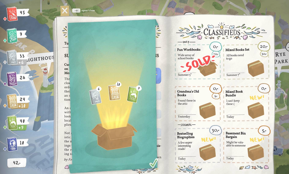 switch游戏《小小书店 Tiny Bookshop》美版中文+1.0.4补丁NSZ下载