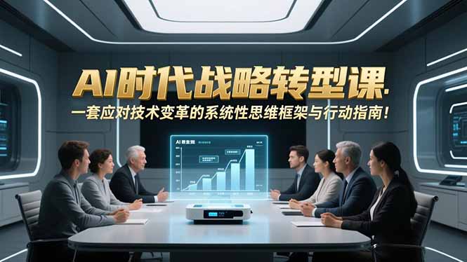 AI时代战略转型课：一套应对技术变革的系统性思维框架与行动指南！