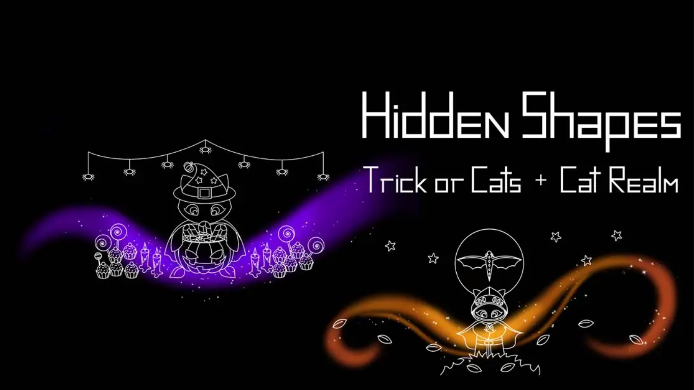 【美版】隐藏形状:猫界+捣蛋猫 Hidden Shapes: Cat Realm + Trick Or Cats 英语