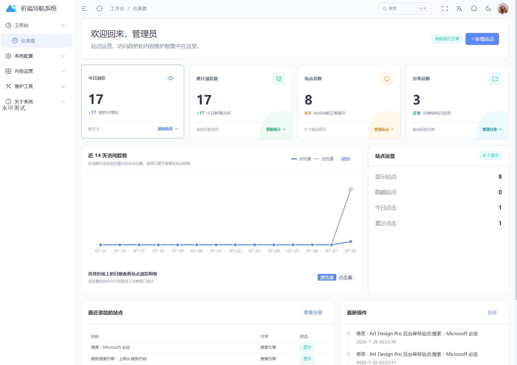 祈福导航系统源码V1.8 修复Bug版本