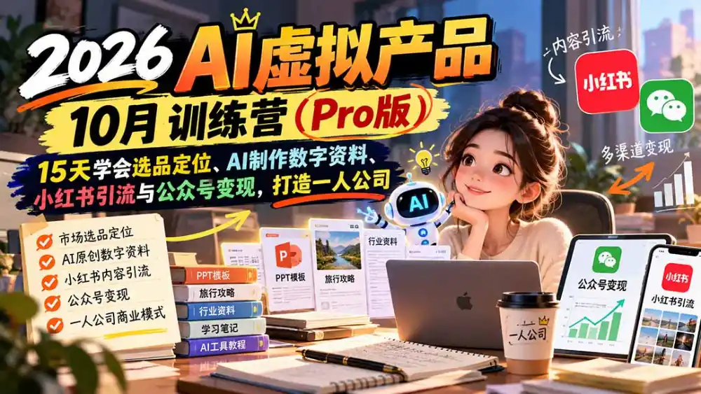 AI虚拟产品10月训练营(Pro版