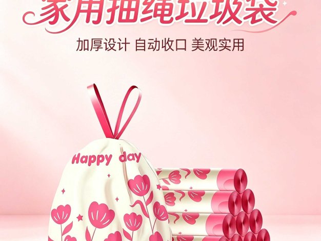 京东抽绳垃圾袋66只O亓左右