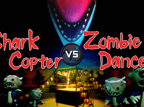 《鲨鱼直升机VS霹雳舞僵尸 Shark Copter vs Zombie Dancers》Switch英文版NSZ下载