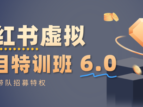 小红书虚拟项目特训班6.0 ,养号/选品/自动发货/爆款笔记(含40节视频课)