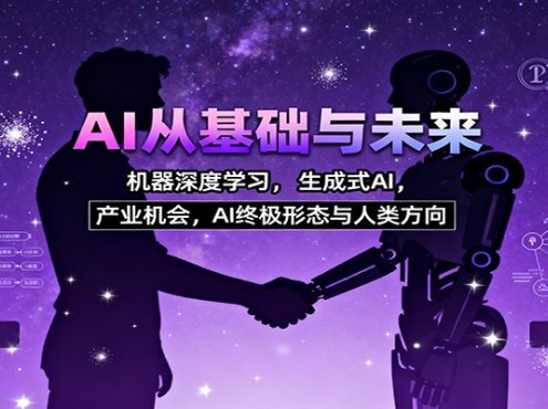 AI从基础与未来，机器深度学习，生成式AI ，产业机会，AI终极形态与人类方向