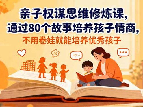 亲子权谋思维修炼课，通过80个故事培养孩子情商,不用卷娃就能培养优秀孩子