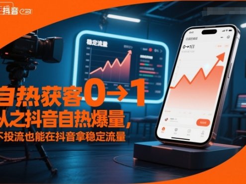 自热获客从0到1之抖音自热爆量,不投流也能在抖音拿稳定流量