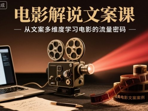 电影解说文案课,从文案多维度学习电影的流量密码