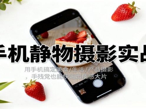 手机静物摄影实战,用手机搞定美食/生活/产品摄影,手残党也能快速出质感大片