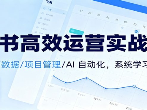 飞书高效运营实战课：日程/数据/项目管理/AI 自动化，系统学习提效