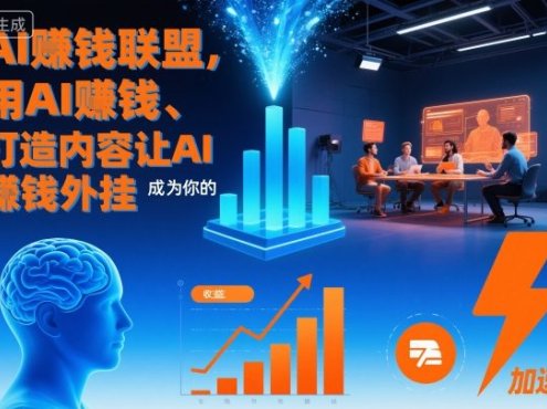 AI賺钱联盟，用AI賺钱、打造内容让AI成为你的賺钱外挂