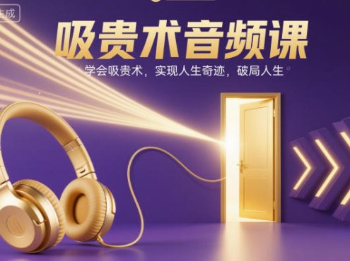 吸贵术音频课，学会吸贵术，实现人生奇迹，破局人生