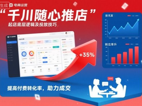 千川随心推起店底层逻辑及投放技巧,提高付费转化率,助力成交