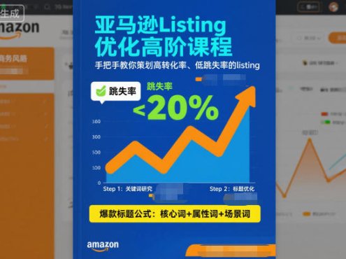 亚马逊Listing优化高阶课程，手把手教你策划高转化率、低跳失率的listing