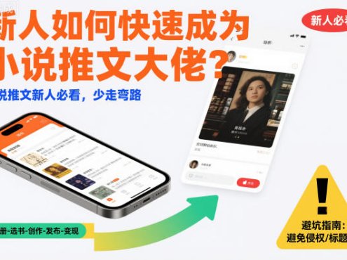 新人如何快速成为小说推文大佬？小说推文新人必看，少走弯路