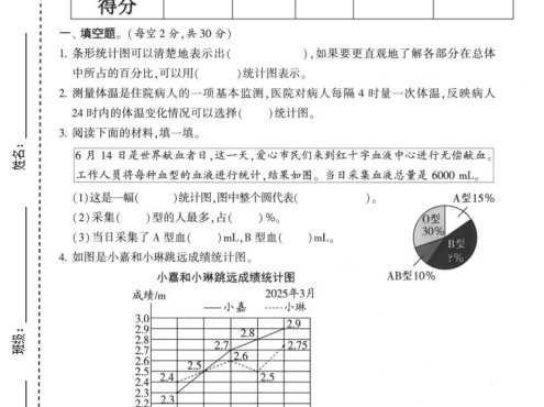 六年级上数学第五单元测试卷《北师版》2