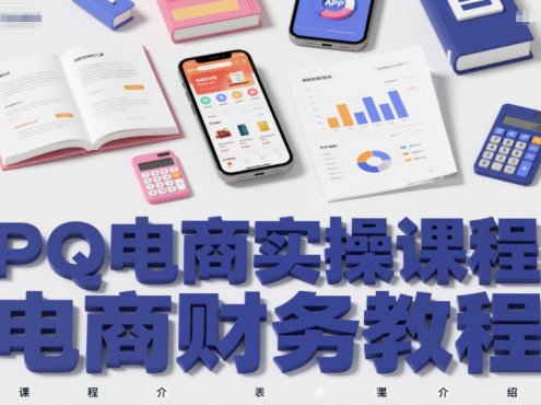 PQ电商实操课程，电商财务教程