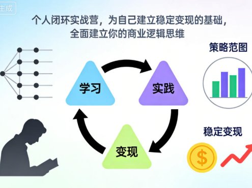 个人闭环实战营，为自己建立稳定变现的基础，全面建立你的商业逻辑思维