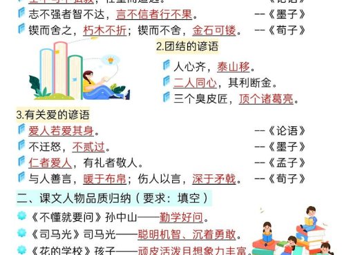新三上语文全册知识点汇总(9页)