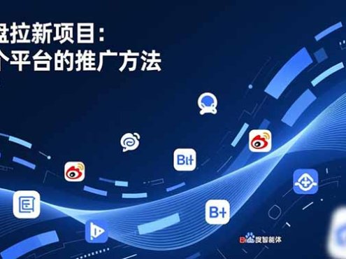 网盘拉新项目:各个平台的推广方法,公众号、截留玩法,微博,B站,百度智能体