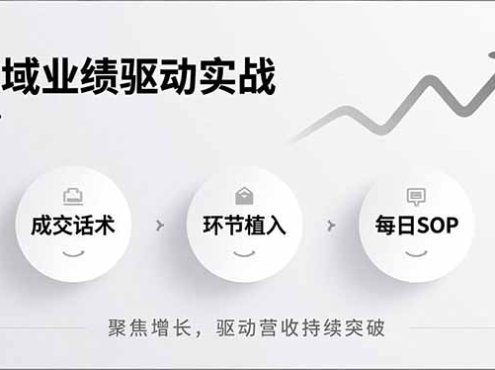 私域业绩驱动实战,成交话术、环节植入、每日SOP,聚焦增长,驱动营收持续突破