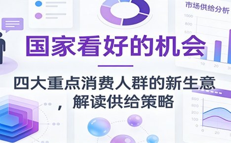 公众号付费文章:国家看好的机会,四大重点消费人群的新生意,解读供给策略