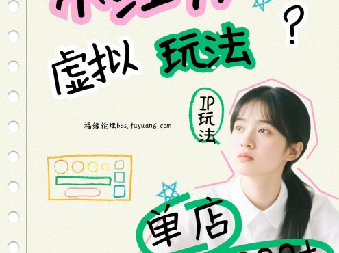 小红书虚拟玩法(铺货流和单品玩法)，单店月利润3000+，IP打法+原创商品(0违规)