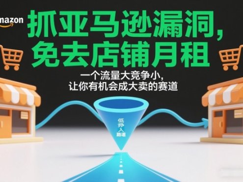 抓亚马逊漏洞，免去店铺月租，一个流量大竞争小，让你有机会成大卖的赛道